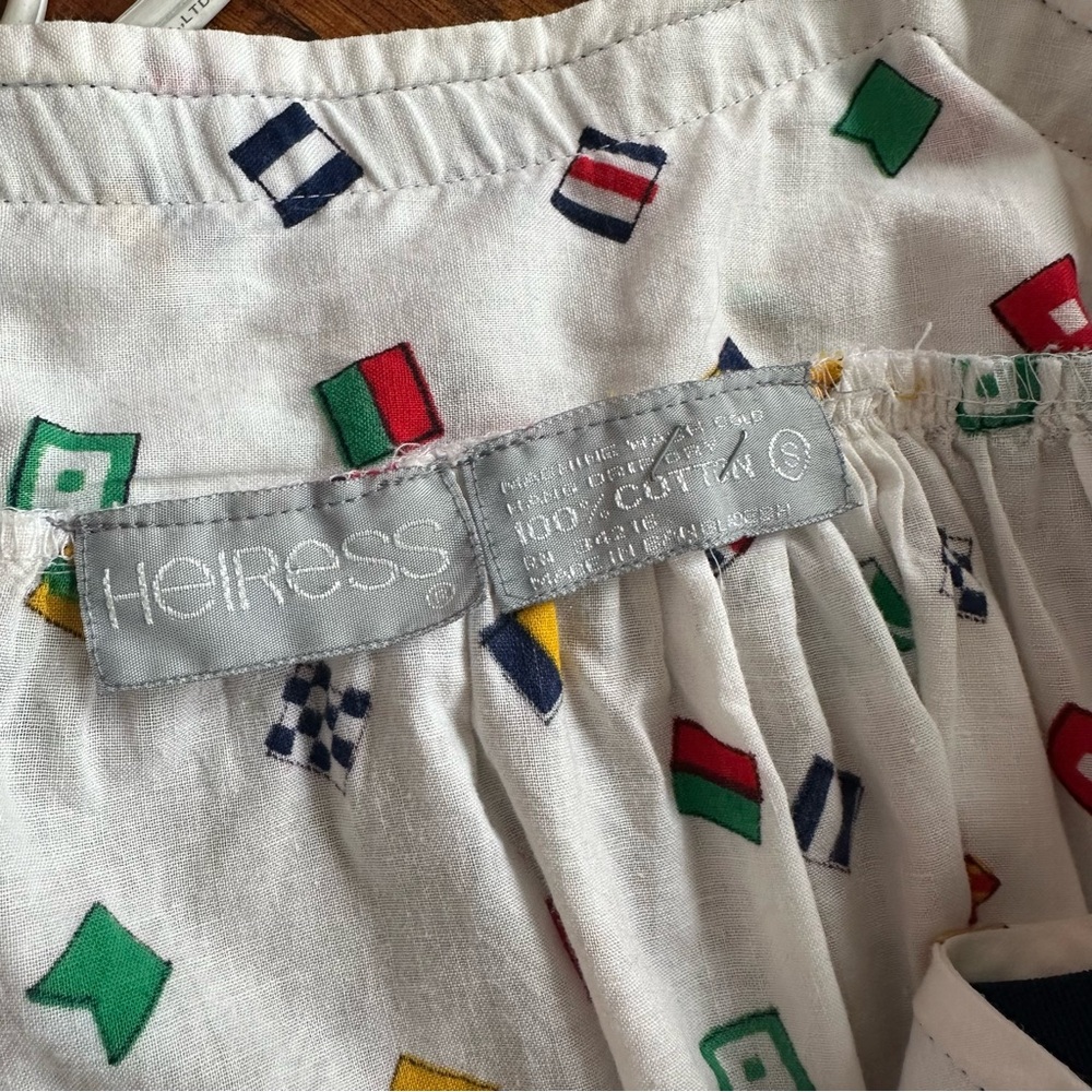 Vintage nautical flag maxi dress - Picture 5 of 8